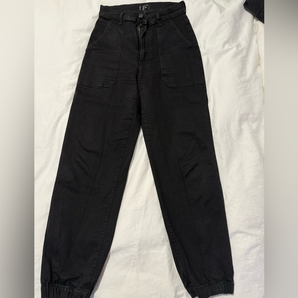 MOTHER Black High-Waisted Jeans